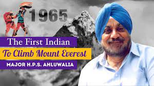 the first indian to climb mount everest