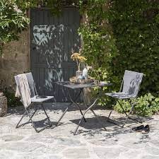 Colorblock Steel Folding Patio Chair