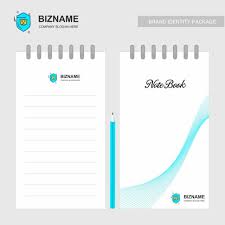 Company Design Notepad With Background Template For Free Download On