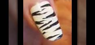 zebra nail design nails manicure