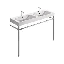 Double Basin 140x45 With Free Standing Unit