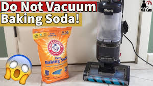 why not to vacuum baking soda you