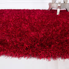 thick warm red soft gy rug