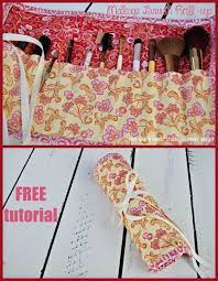 makeup brush roll up free sewing