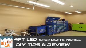 Installing Led Shop Light Easy How To Instructions 4ft Led Shop Lights Youtube