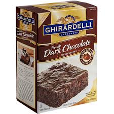 double dark chocolate brownie mix