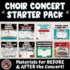 choir concert starter pack 8 s