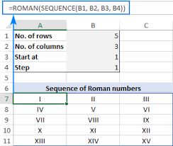 sequence function in excel auto