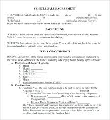 Real Estate Purchase Contract Template Simple Agreement Car