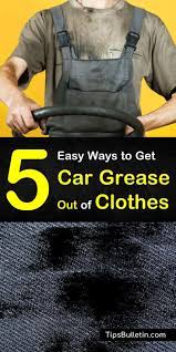 car grease out of clothes