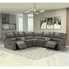 manual reclining sectional sofa