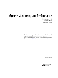 Vsphere Monitoring And Performance Manualzz Com
