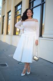 15 all white plus size outfits to rock