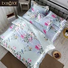 China Silk Bedding Sets Queen King Size