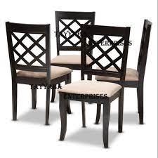 wooden dining chair set of 4 pcs
