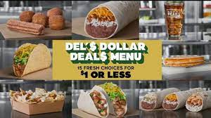 Del Taco Del S Dollar Deal S Menu gambar png