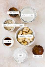 vanilla protein shake eating bird food