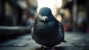 pigeon that is standing in a city