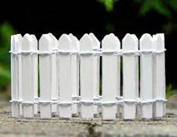white picket fence edging fairy