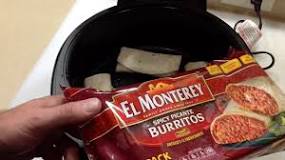 Can you air fry El Monterey frozen burritos?