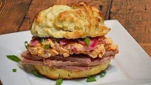 honey baked ham pimento cheese biscuits