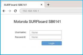 motorola surfboard sb6141 router login