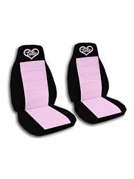 Cute Pink And Black Horses Car Seat Covers