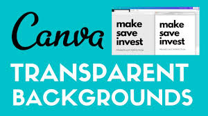 create transpa backgrounds in canva