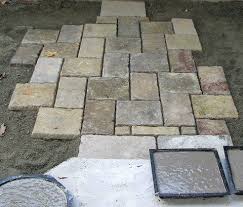homemade paver stones image diy patio