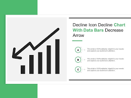 Decline Icon Decline Chart With Data Bars Decrease Arrow