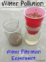 water filtration experiment teach