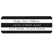 Us 9 99 Personalized Chic Black Striped Address Labels Return Address Labels In Party Favors From Home Garden On Aliexpress 11 11_double