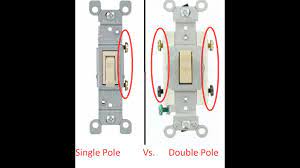 single pole vs double pole switch