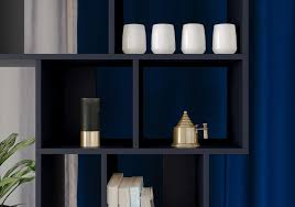 Large Midnight Blue Wall Storage With