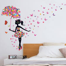 1pc Romantic Girl Wall Decal Dancing