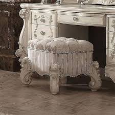 acme furniture versailles white vanity