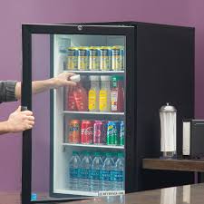 Black Countertop Display Refrigerator
