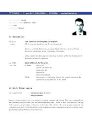 Template Examples Download Mood English Cv Free