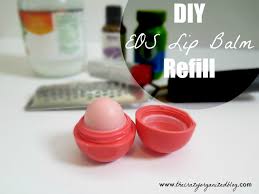 diy lip balm refill using eos