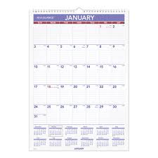 At A Glance Erasable Wall Calendar 12