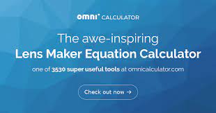Lens Maker Equation Calculator