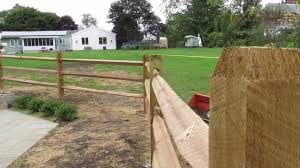 Attaching rails to fence posts: How To Install A 3 Split Rail Fence Youtube