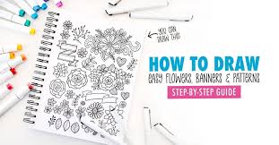 how to draw easy flower doodles