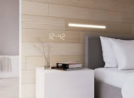wall panels have lights embedded within