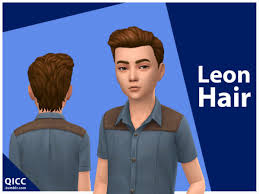 the sims resource leon hair by qicc