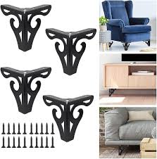furniture legs 4 inch 10cm modern sofa legs metal triangle furniture feet tv stand and cabinet legs table legs diy replacement with s for cabinet