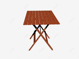 Wooden Folding Garden Table On The
