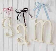 Small Wooden Ivory Letters
