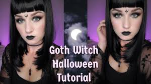 goth witch tutorial halloween makeup