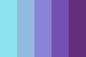aqua to purple color palette